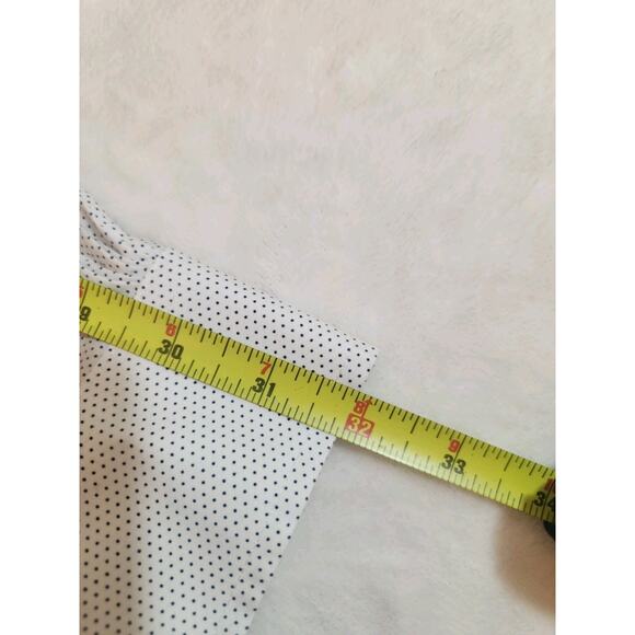 Brooks Brothers Shirt Mens Medium 16 32 White Blue Polka Dot Regent Long Sleeve - Picture 10 of 11